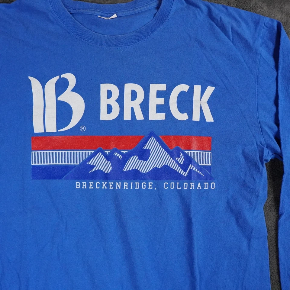 Camisa Breck Colorado Para Hombres 41 Azul Rockies Breckenridge Mountain Camiseta Puerto Foto 3 de 4