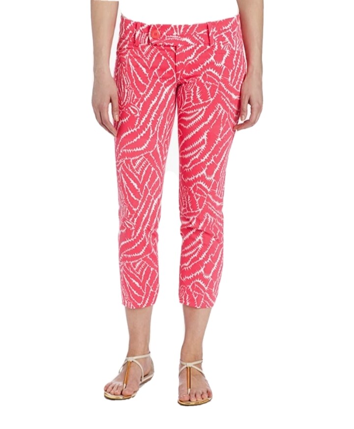 Lilly Pulitzer Luxury Capri Pants 2 Pink Style # 49057 | eBay