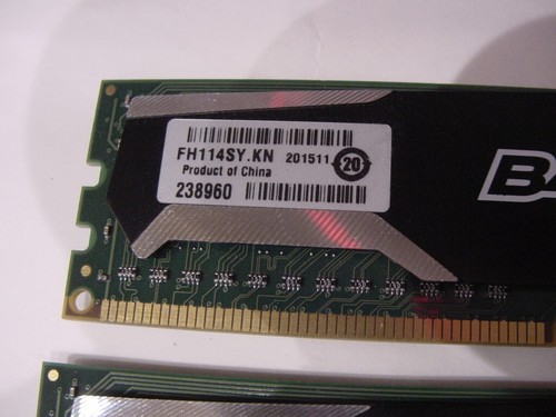 COMPUTER MEMORY - BALLISTIX SPORT 1600MHz 1.5V BLS4G3D1609DS1S00.16FER2 12GB? - Picture 6 of 7