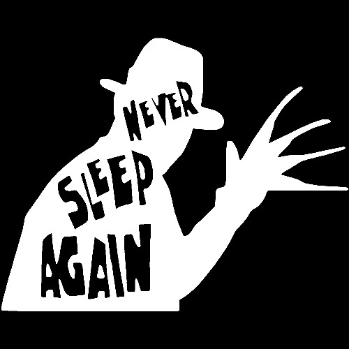 Never Sleep Again #3 sticker VINYL DECAL Cult Classic Horror Movie Slasher Film - Picture 10 of 12