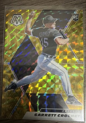 2021 Panini Mosaic - Rookie Garrett Crochet #257 Reactive Yellow Mosaic Prizm RC