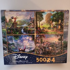 THOMAS KINKADE DISNEY DREAMS COLLECTION MULTI-PACK 4 IN 1 PUZZLE 500 PCS 3666-1