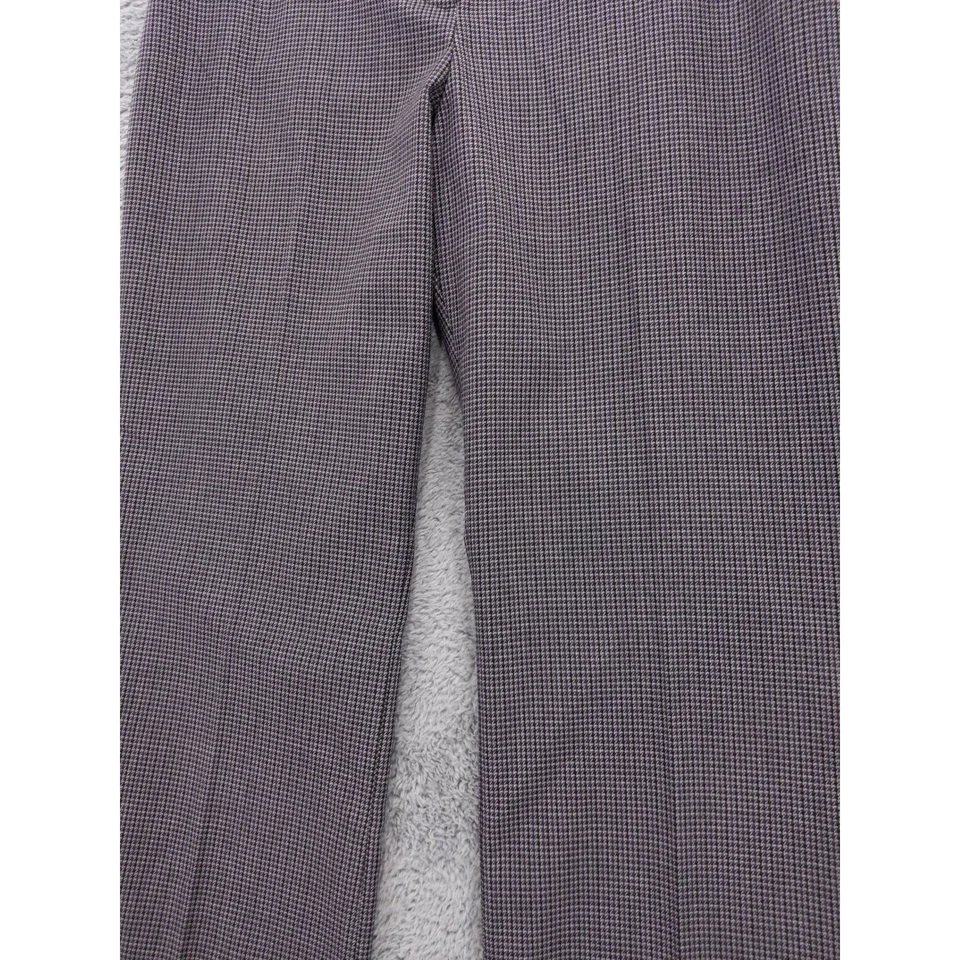 Pantalones de vestir Talbots Petite Signature pata de gallo para mujer talla 12P gris púrpura Foto 3 de 4