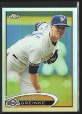 2012 Topps Chrome #76 Zack Greinke Refractors