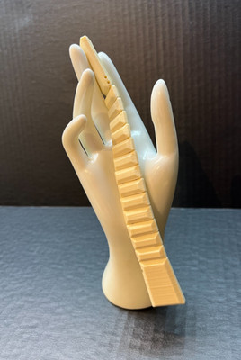 Beige Fidget  chotki  antistress, handmade, 3D printed Size 21cm/35gram