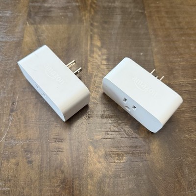 2x Amazon Smart Plug HD34BX White Wi-Fi Smart Outlet - works with Alexa