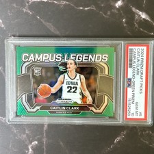 2024 Panini Prizm Draft Picks | Caitlin Clark | PSA 10 Green Refractor Rookie RC