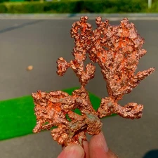 137G Rare!! iridescent Native Copper crystal mineral specimen