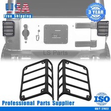2x Black Rear Tail Light Guards Cover Trim Fit Jeep Wrangler Jku Jk 07-2018 2x Black Rear Tail Light Guards Cover Trim Fit Jeep Wrangler Jku Jk 07-2018