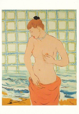Postkarte: Rene Magritte - Le Galet / Der Kieselstein / Akt
