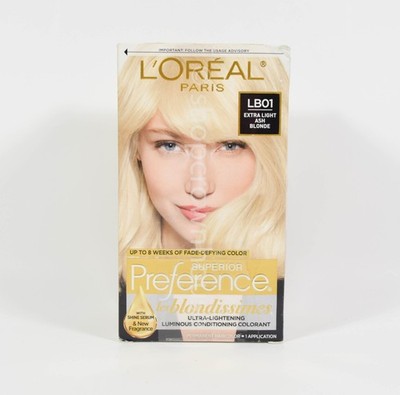 Loreal Superior Preference Permanent Hair Color #LB01 EXTRA LIGHT ASH BLONDE