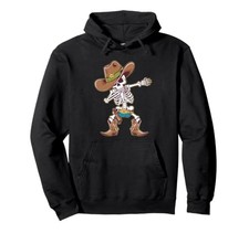 Dubbing Skeleton Cowboy Hat Sheriff Halloween Dub Dance Hoodiefrom JP