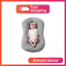 FUNUPUP Muslin Baby Lounger Cover Compatible with Snuggle Me Lounger, Infant Lou