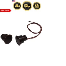 Recessed Brown Door Contacts 3pcs NC Security Alarm Sensors Magnetic Switch