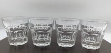 George Dickel Tennessee Sippin' Whiskey Glass Set of 4 - Libbey Duratuff USA 8oz