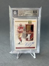 2019 Impeccable NICK BOSA RC SSP/15 RPA Rookie Dual Patch Auto BGS 8.5/10 Beauty