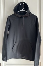 Nike All Black Therma Fit Pull Over Hoodie Size Medium Worn Once