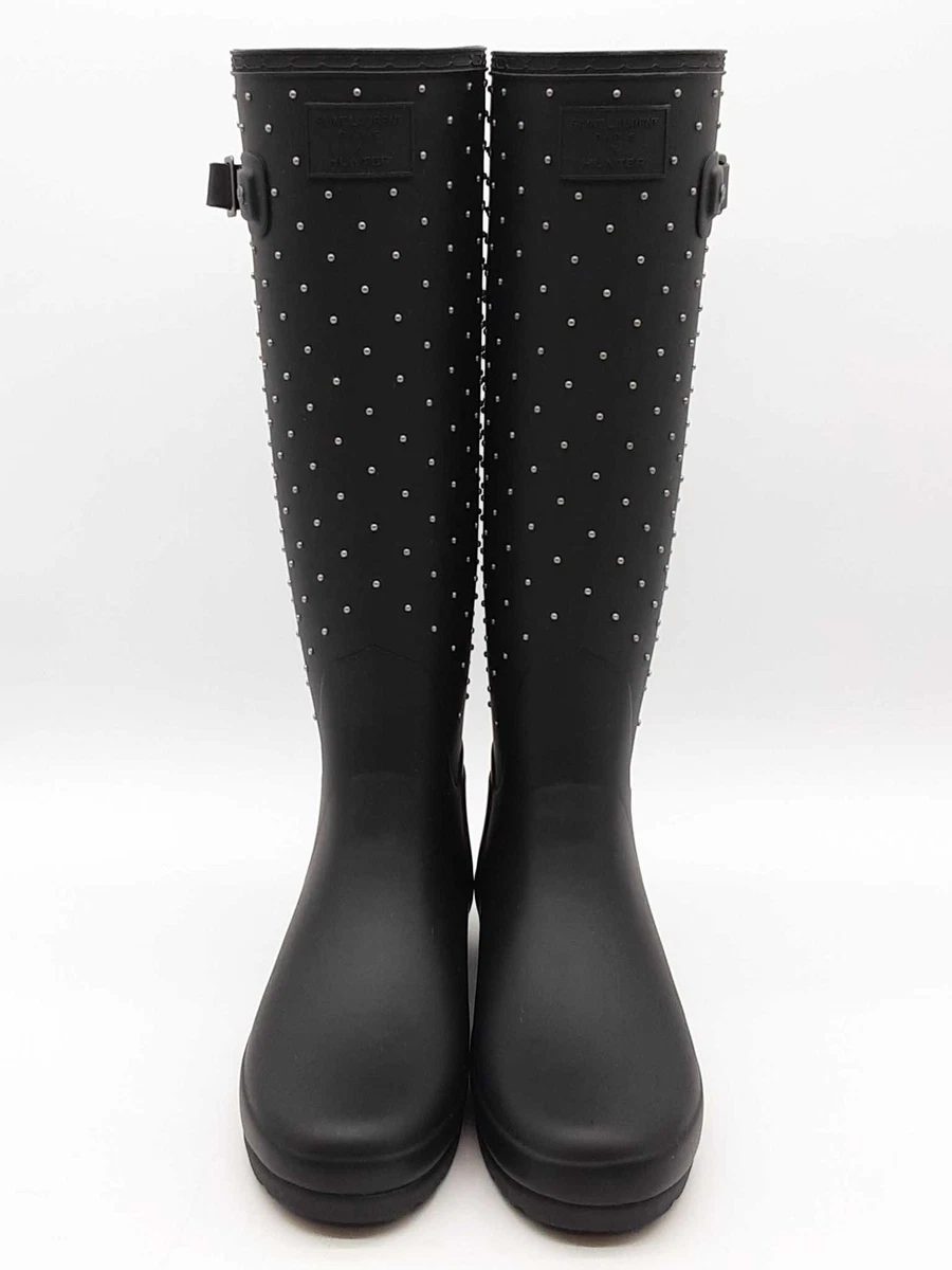 Saint Laurent Women's Rain Boot Black for sale | eBay