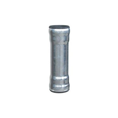 Loro Loro-x Stahlabflussrohr 00120.050X 1000mm, DN 50, 2 Muffen, feuerverzinkt,