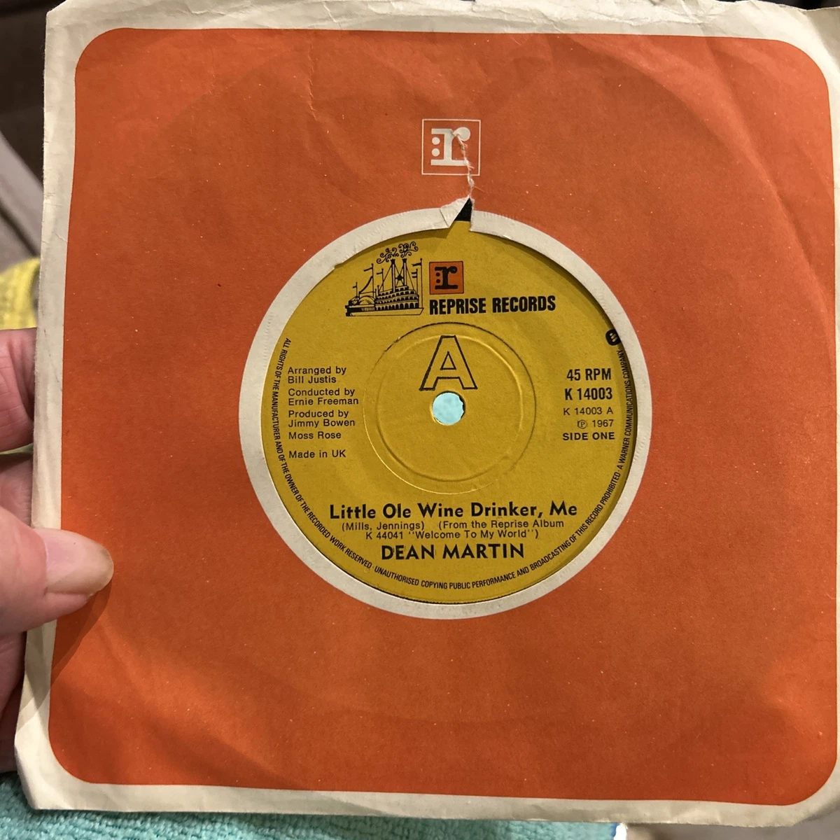 Dean Martin 45 转的速度乙烯唱片| eBay