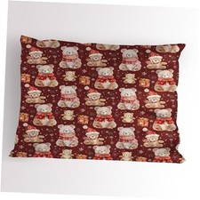 Christmas Pillow Sham, Have a Merry Xmas Theme Teddy Bears Present Boxes and