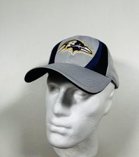 Baltimore Ravens Hat Cap Strap Back Mens One Size Gray NFL Football Team Apparel