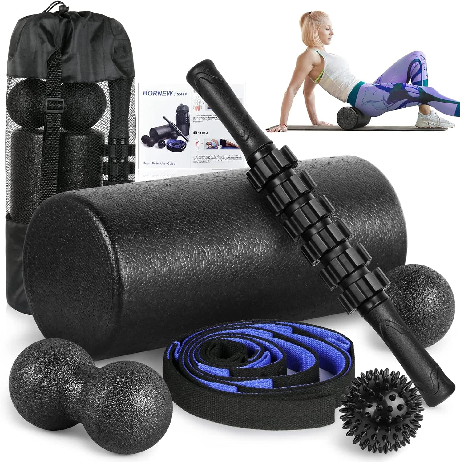 Foam Roller Set for Back Pain Muscle Recovery Yoga Therapy & Stretching
Opens in a new window or tab
