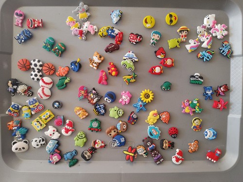 Lot Of 215 Assorted Variety Of Shoe Charms Decoration For Crocs - Picture 2 of 2
