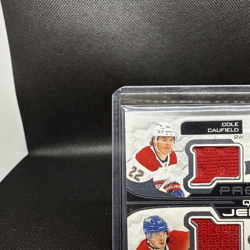 2022-23 UD Premier Quad Patch C. Caufield/N. Suzuki/K. Dach/J. Slafkovsky-/25 - Picture 3 of 6