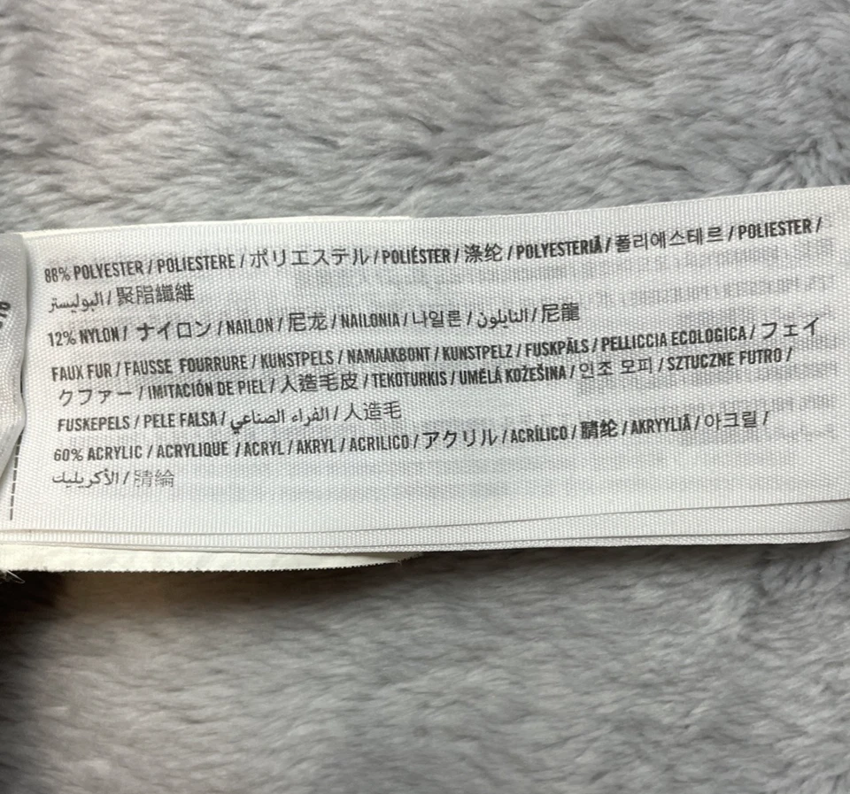 Chaqueta Parka Abercrombie & Fitch Mujer M Azul Marino Forrada Sherpa Piel Sintética Capucha Foto 4 de 4