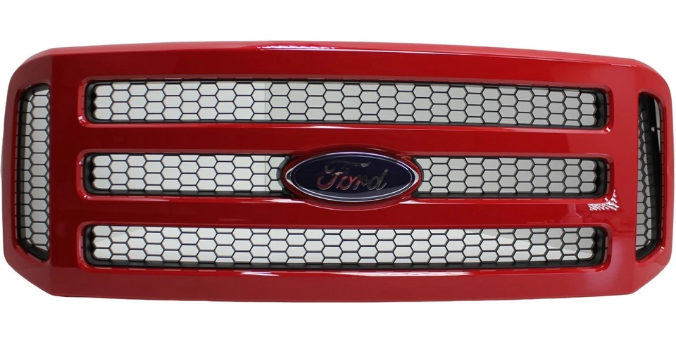 Rejilla DENT roja F250 Ford Super Duty 6C3Z 8200 CU nueva stock antigua nueva de fábrica OEM Foto 4 de 4