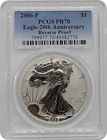 2006-P PCGS PR70 20th Reverse Proof American Silver Eagle from 20th Eagle Set