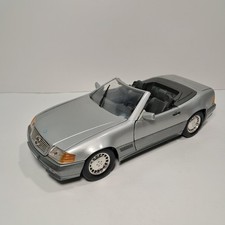 1:18 Scale 1989 Mercedes Benz 500SL Convertible Diecast Silver Thailand