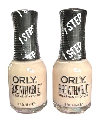 2 Pack ORLY Breathable Nail Polish 1 Step Treatment + Color 20914 REHAB