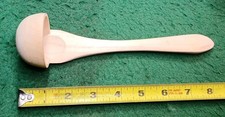Vintage New Old Stock, Sm. 8" Unfinished Wooden Dipping Ladle, Unbranded