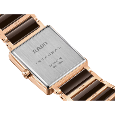 New Rado Integral Diamonds Stainless Steel Brown Dial Women's