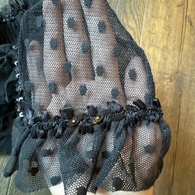 NWT Victoria's Secret Sexy Little Things 34B Black Lingerie~ NEW! Polka Dots