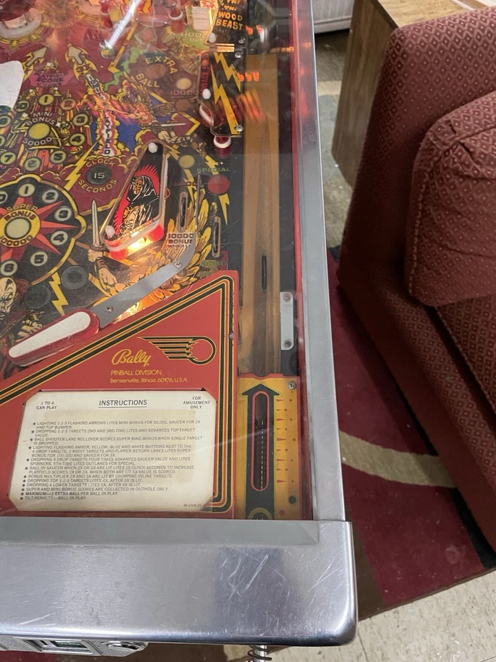 Flash Gordon 1980 Pinball Machine - Image 4 of 4