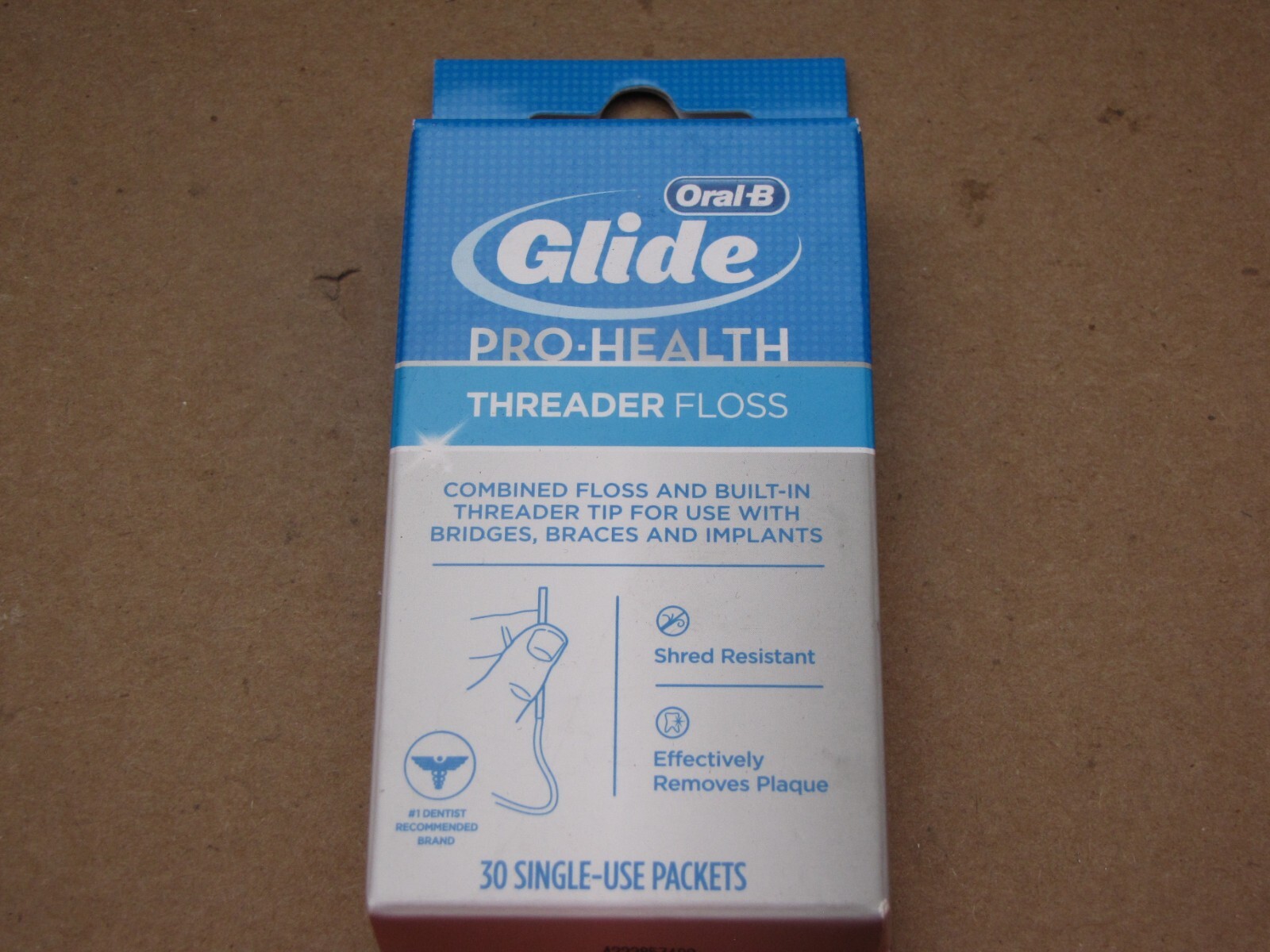 Oral-B GLIDE Pro-Health Dental THREADER FLOSS 30 Single Use 