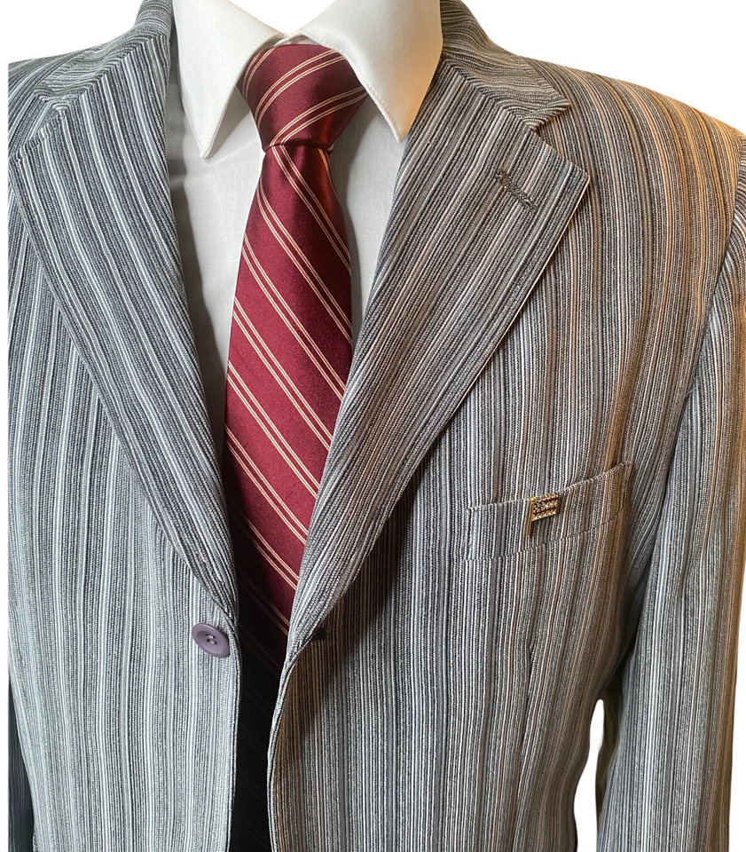 Corbata clásica vintage Oscar De La Renta 100 % seda años 70-80 Foto 3 de 4