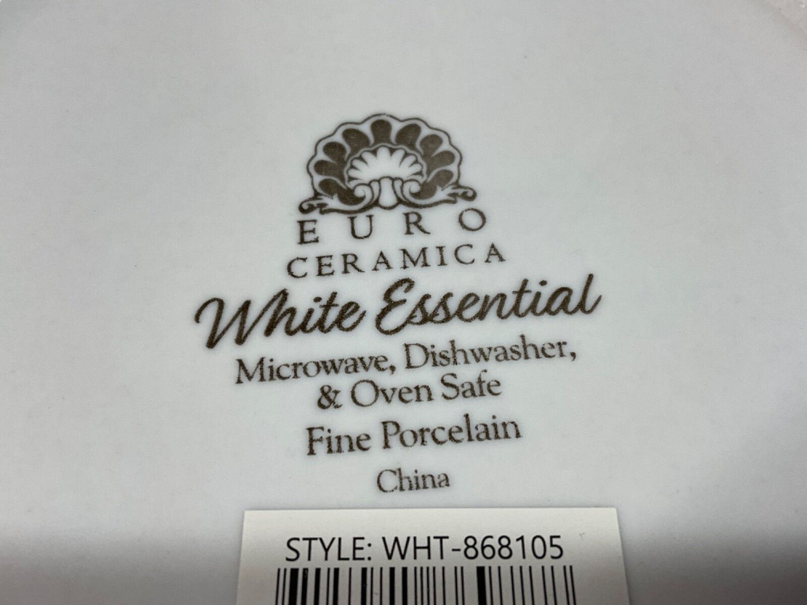 Fine Porcelain Pasta Bowls Euro Ceramica White Essential. Set Of 2 New.