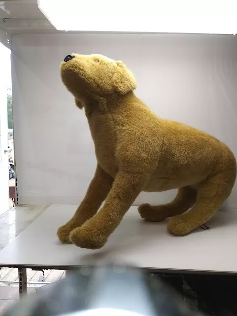 Large stuffed 2025 yellow lab