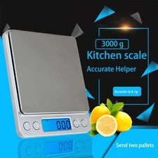 3KG Digital Scale 0.1g Jewelry Gold Silver Coin Gram Pocket Size Herb Grain