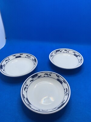 VTG CAMEO Durable China Chinese Sauce Small Plates Bundle Of Three 3.5  