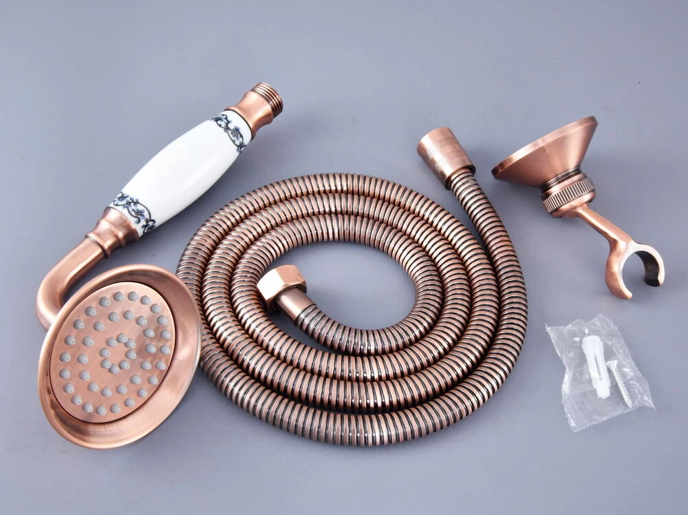 Red Copper Bathroom Shower Hand Spray Shower Head + 59"(1.5M) Hose+Wall Bracket
Opens in a new windo