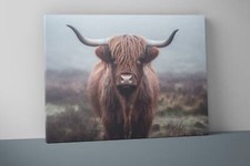 Highland Cow Wall Art - Highland Cow Print - Animal Wall Art - Cow Decor V26