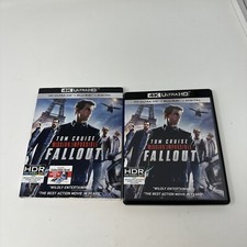 4K Ultra HD Blu Ray Tom Cruise Mission Impossible Fallout