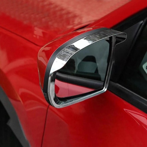 Pair Rearview Mirror Rain Eyebrow Frame Chrome Trim For Jeep Compass 2017-2025 - Bild 9 von 12