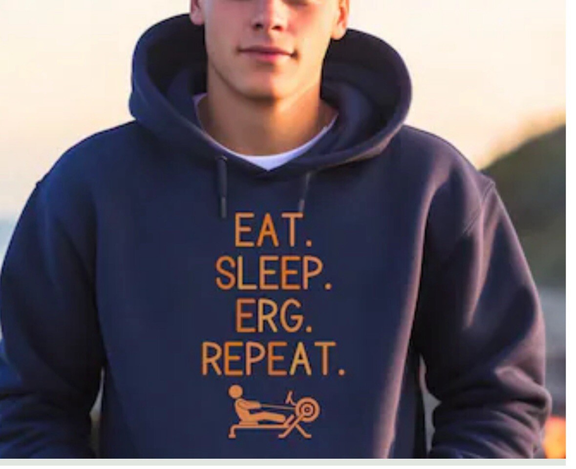 FILA Felpa con cappuccio Eat Sleep Erg Repeat Rowing