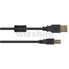 CABLEPELADO Cavo stampante | Cavo USB per stampante | Cavo USB 2.0 Tipo A a Tipo B | Compatibile con HP,Epson, Canon, Brother,Lexmark, Scanner, Disco Rigido, Fotografia Digitale | Nero | 0,25 metri